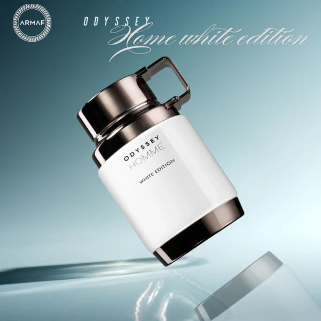 Pack Armaf Odyssey Homme White Edition – Perfume 100ML + Body Spray 200ML – Edición Limitada Masculina con Ámbar y Notas Marinas
