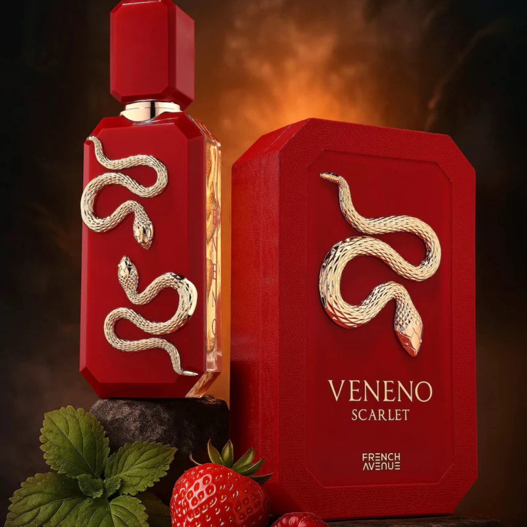 Veneno Scarlet French Avenue 100ML – Perfume Unisex Dulce, Amaderado y Seductor | Nueva Fragancia 2025