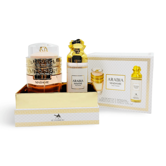 Le Chameau Arabia Madame Gift Set 2 in 1 – Women's Perfume 100ML: Elegance and Sophistication