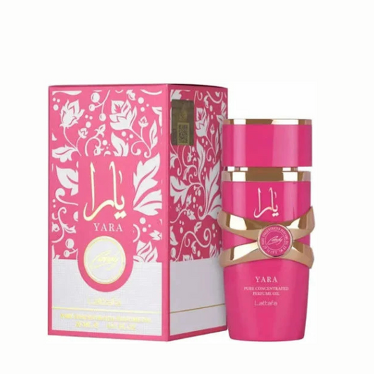 Aceite Concentrado Yara Candy Lattafa 20ML – Perfume Oil Sin Alcohol con Grosella Negra, Fresa y Vainilla