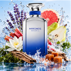 California Blue Mykonos 100ML – Extrait de Parfum Unisex | Pera, Notas Marinas y Caramelo