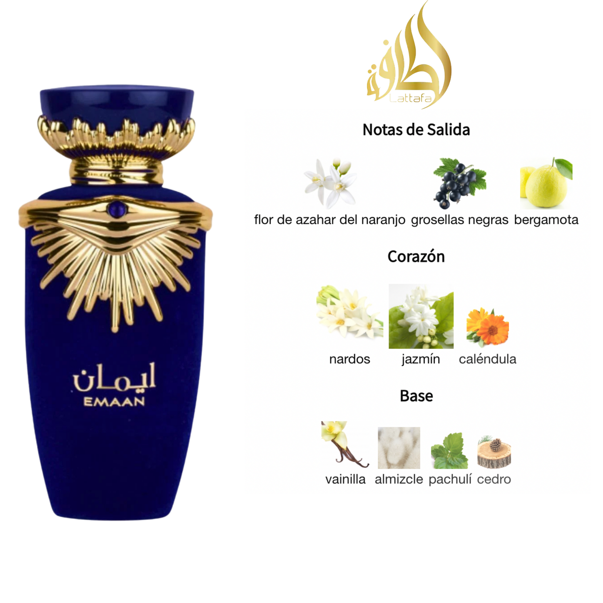 Lattafa Emaan - Perfume Árabe 