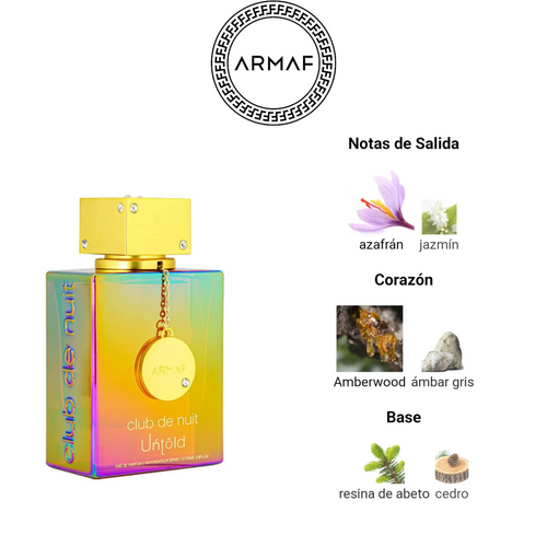 Armaf Club De Nuit Untold 105ML - Unisex Perfume with Amber and Long Lasting Woods