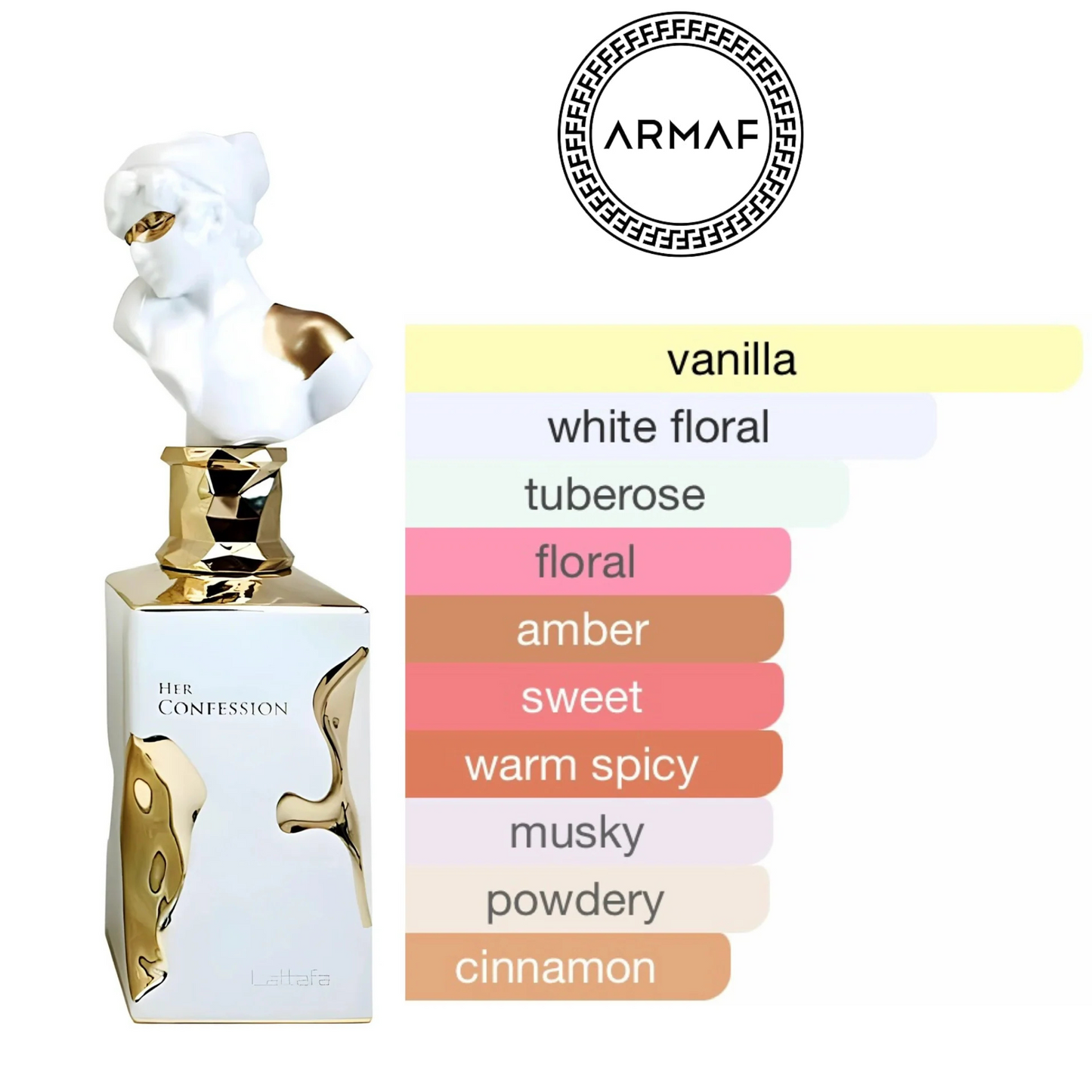 Her Confession by Lattafa 100ML - Perfume Árabe Floral y Místico con Toques Dulces