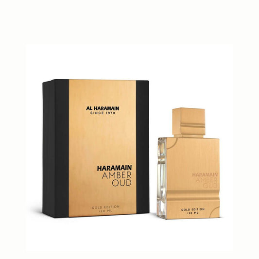 Amber Oud Gold Edition Al Haramain 120ML – Perfume Unisex Ámbar Vainilla con Toques Frutales y Amaderados