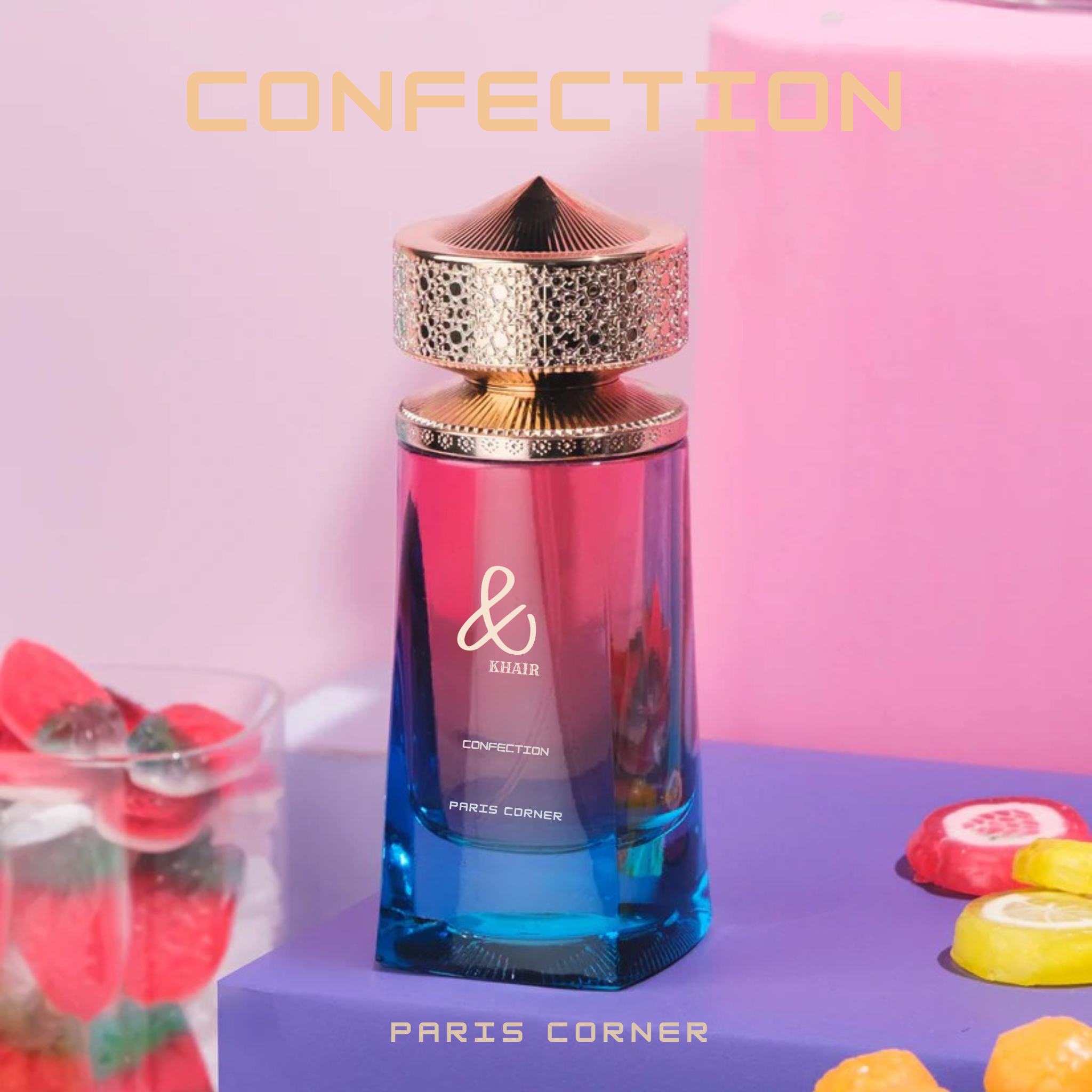 Khair Confection Eau de Parfum 100ML Paris Corner – Sweet and Sophisticated Arabic Perfume for Women