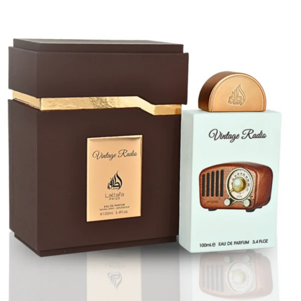 Lattafa Pride Vintage Radio 100ML - Perfume Árabe Unisex, Elegancia y Sofisticación Atemporal