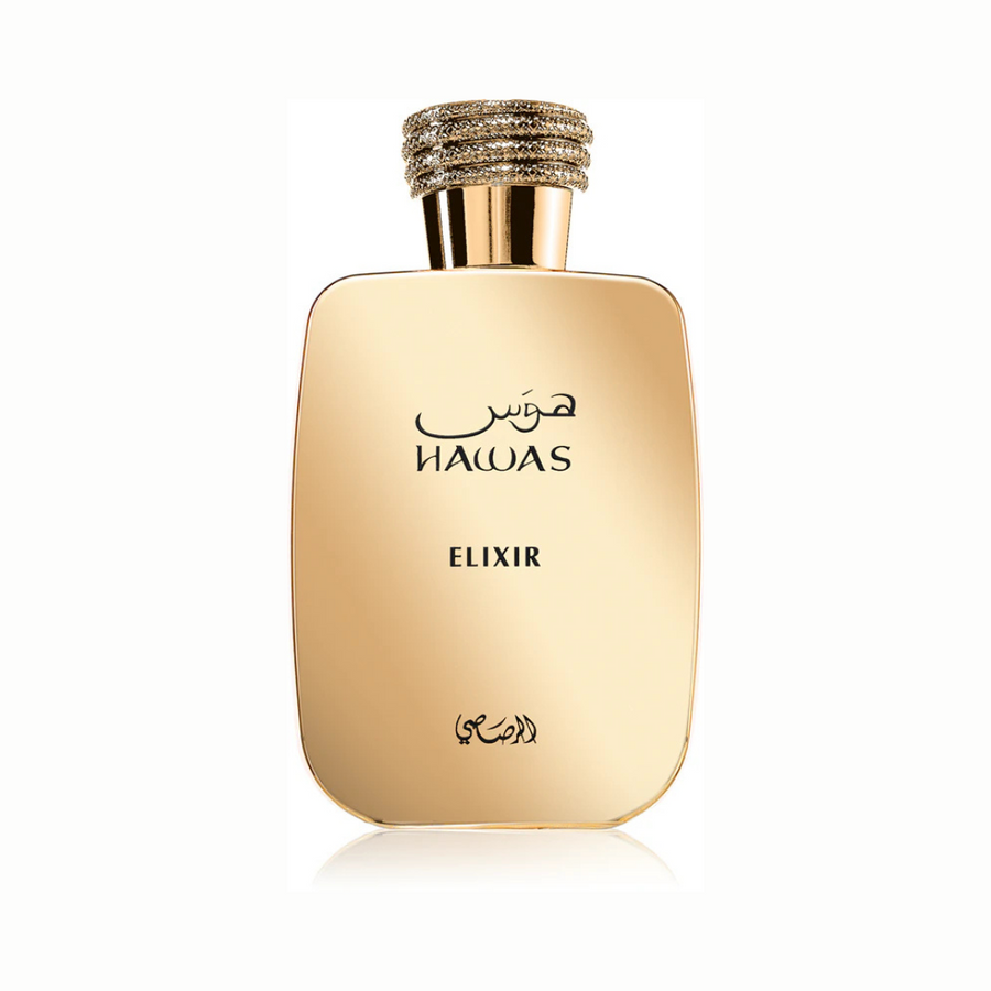 Hawas Elixir Rasasi 100ML – Perfume Masculino Aromático Amaderado con Pomelo, Cardamomo y Ámbar