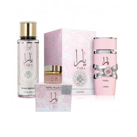 Pack San Valentín: Perfume Yara + Bruma + Vaselina - El Regalo Perfecto para Ella