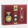 Pack Nebras Gift Set Lattafa Pride – Estuche de Lujo con Eau de Parfum, Body Spray y Miniatura