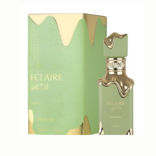 Eclaire Pistache Lattafa 100ML – Perfume Unisex Oriental Vainilla con Pistacho, Coco y Vainilla