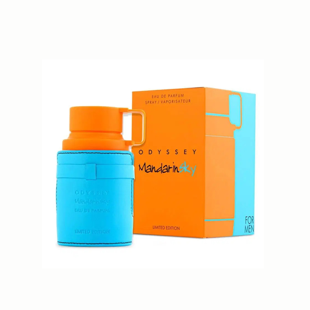 Pack Armaf Odyssey Mandarin Sky – Perfume 100ML + Body Spray + Desodorante Roll-On | Fragancia Unisex Cítrica y Especiada