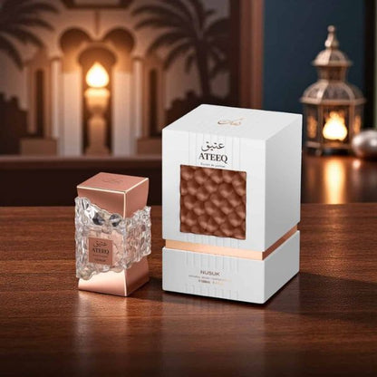 Ateeq Nusuk 100ML – Perfume Hombre Aromático | Cálido, Elegante y Adictivo