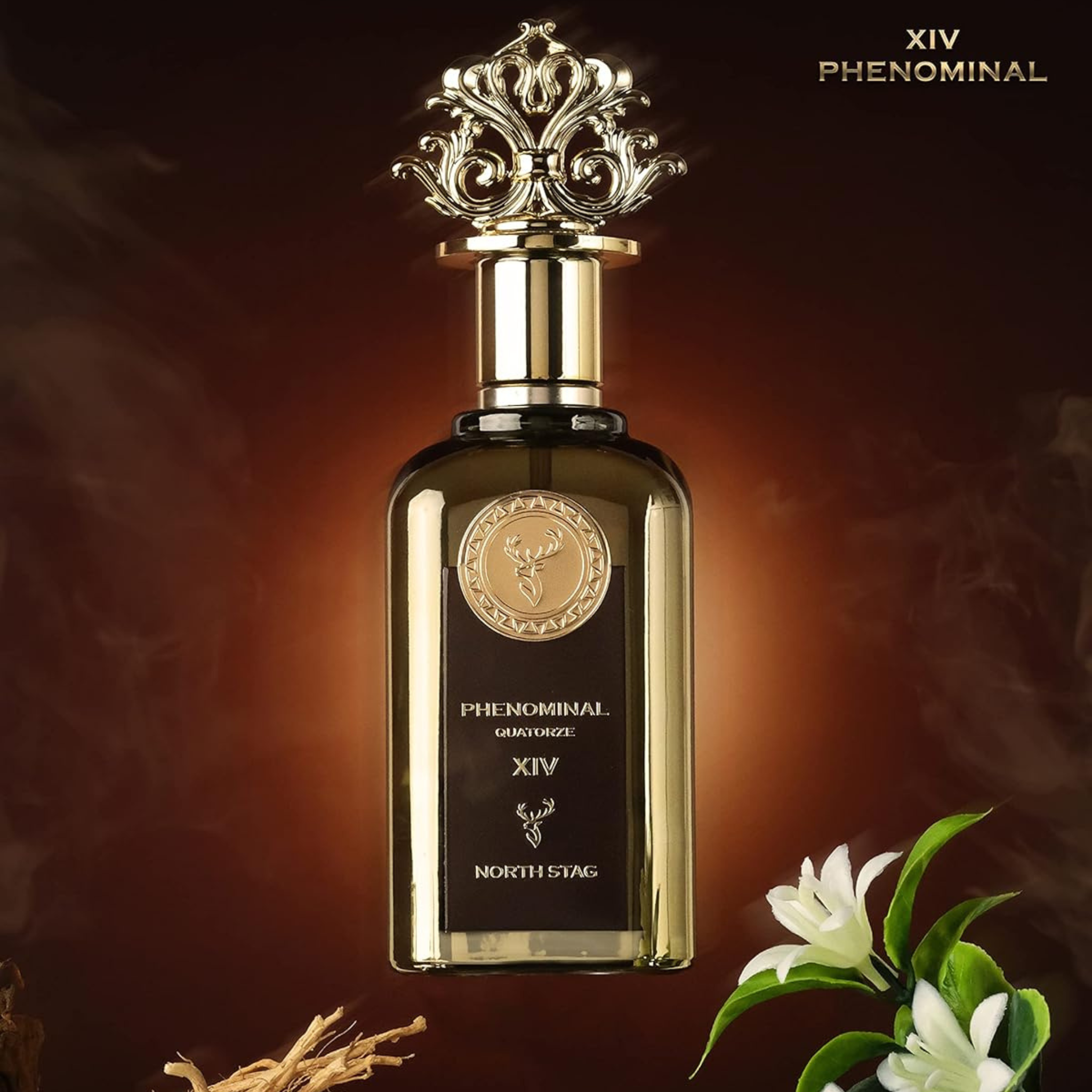 North Stag Phenominal Quatorze XIV 100ML: Long-lasting Floral and Woody Unisex Perfume