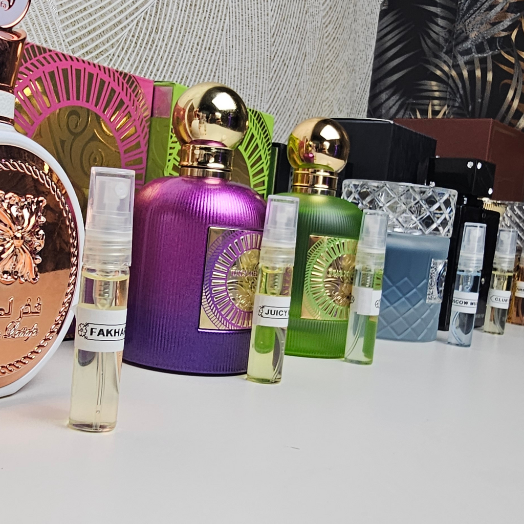 Pack de 5 Muestras de Perfumes Árabes
