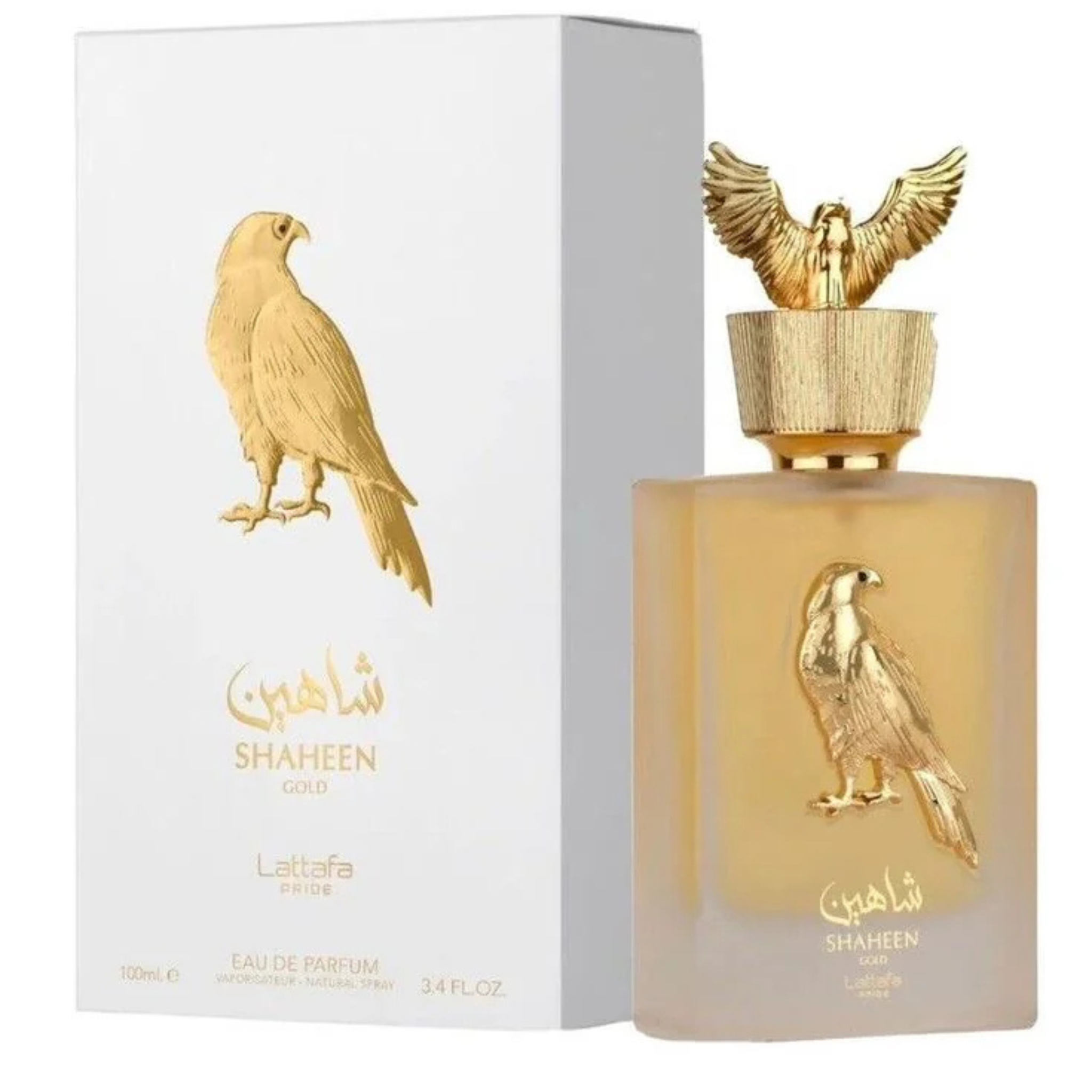 Lattafa Shaheen Gold 100 ml - Premium Arabic Perfume with Notes of Pineapple, Lavender and Patchouli
