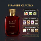 Hawas Majestic Rasasi 100ML – Eau de Parfum Unisex | Azafrán, Ámbar Gris y Maderas