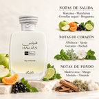 Hawas Blanche Rasasi 100ML – Eau de Parfum Unisex | Manzana, Maderas y Almizcle