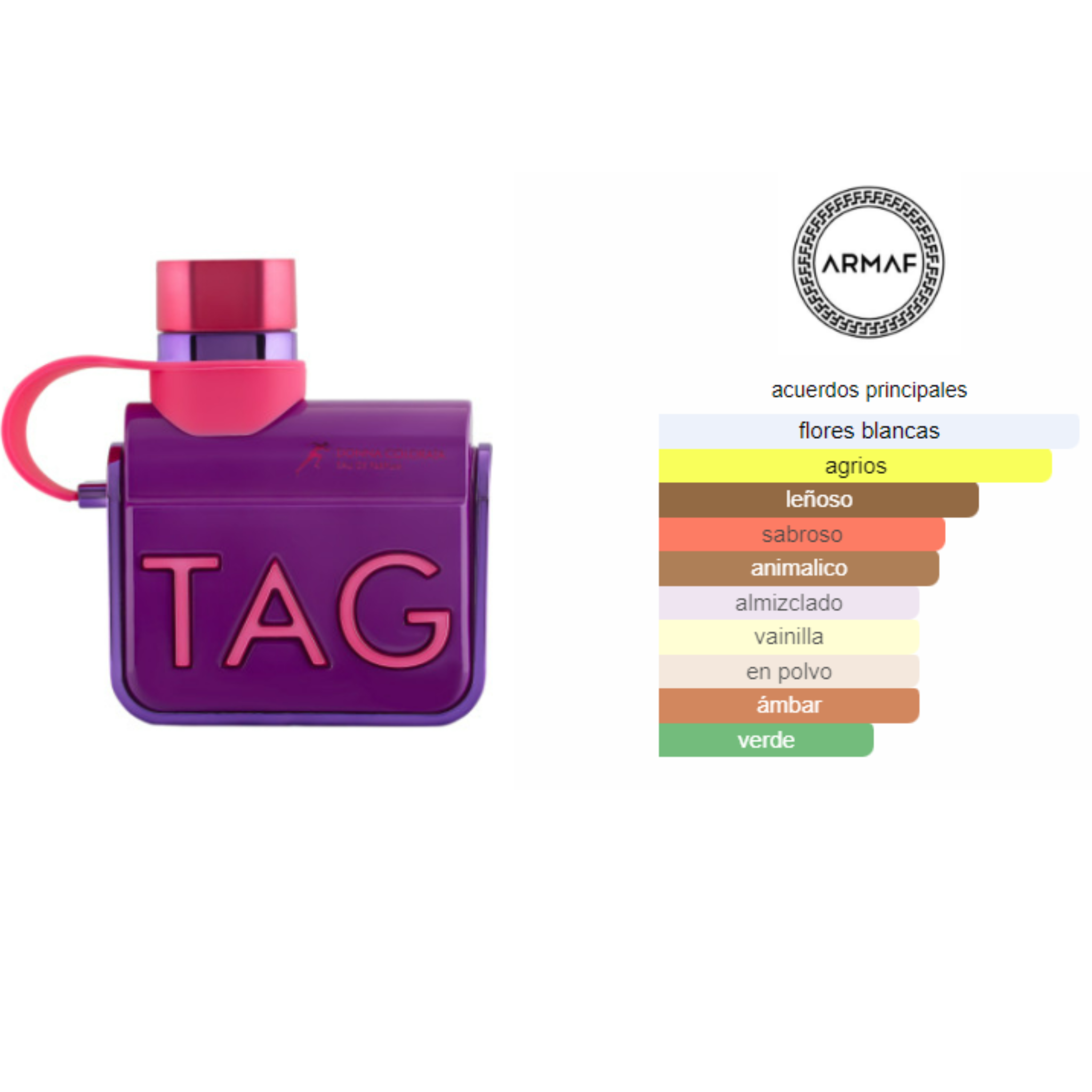 Armaf Tag Her Donna Colorata Eau de Parfum 90ML: Long-lasting floral and fruity feminine perfume"