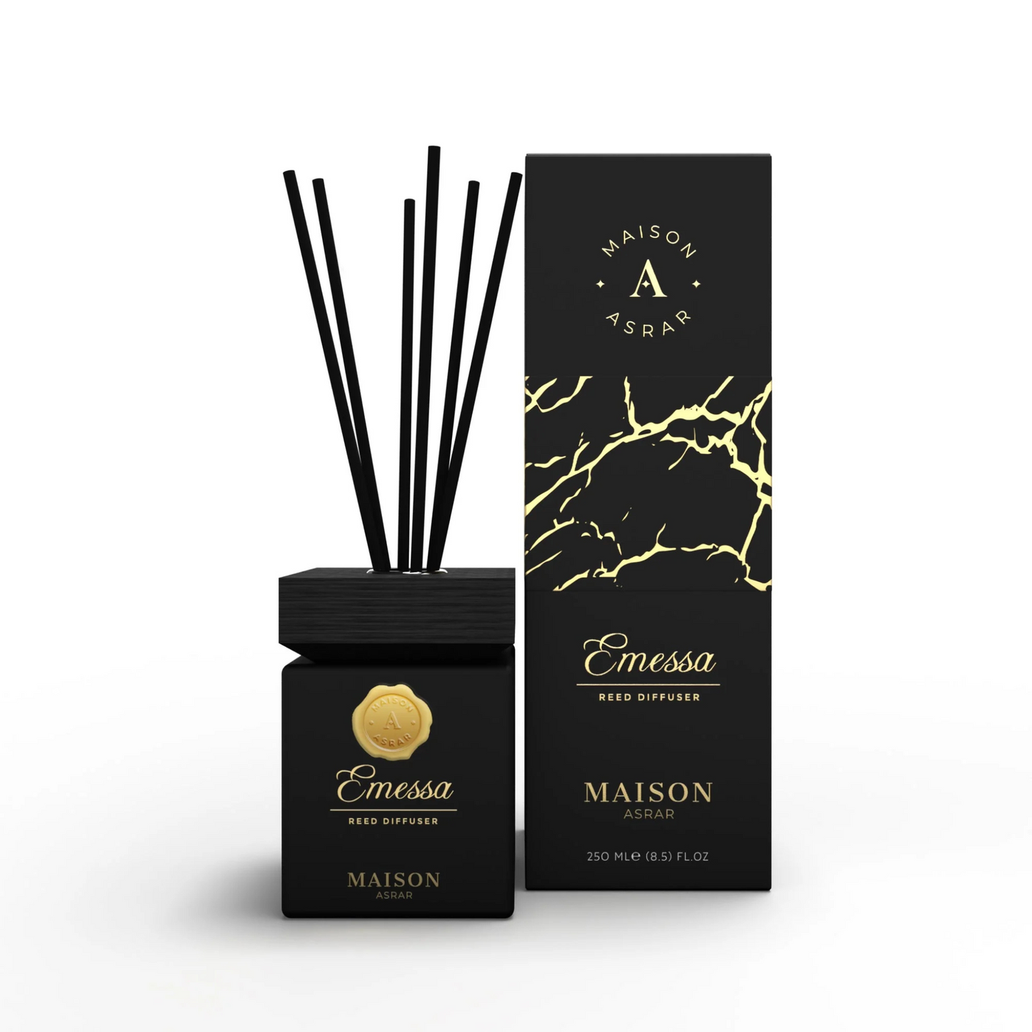 Ambientador de Varillas Maison Asrar Rose Vanilla – Aroma Floral y Avainillado para el Hogar
