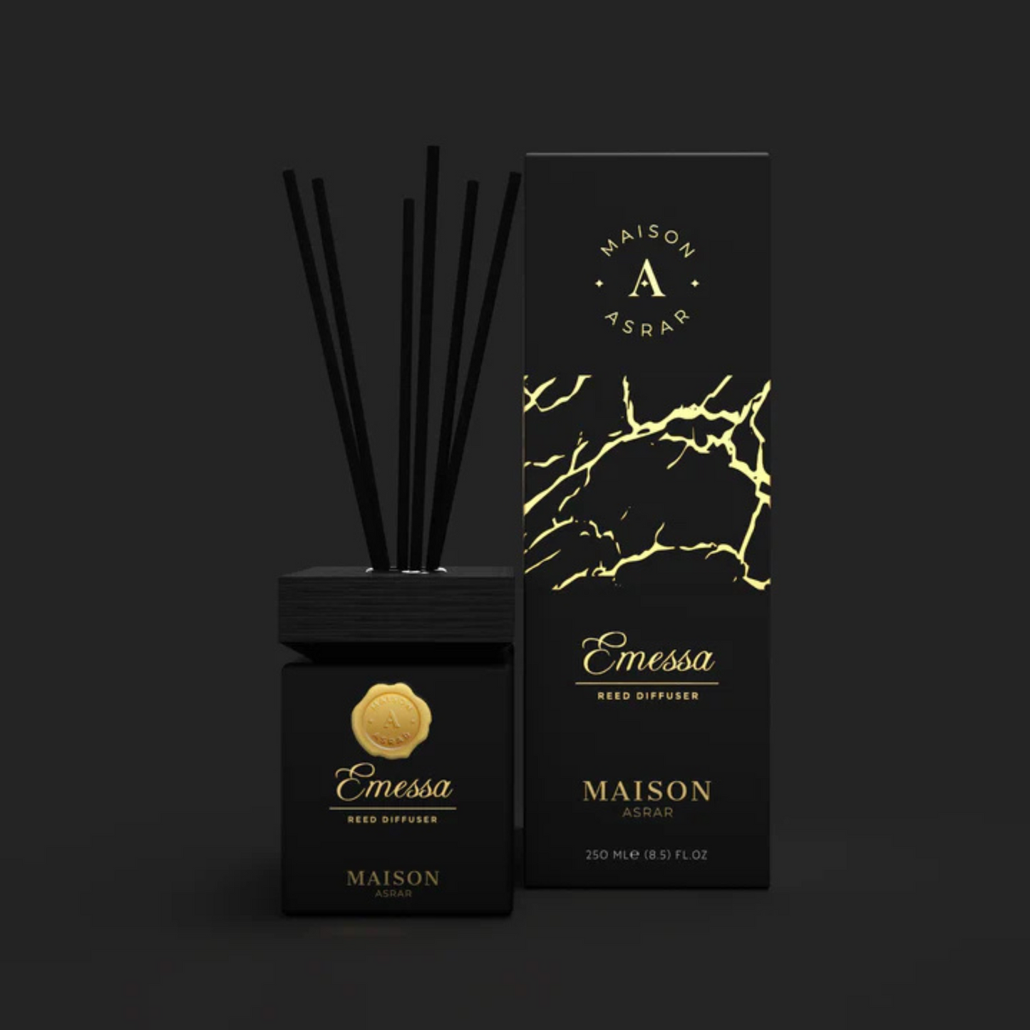 Ambientador de Varillas Maison Asrar Rose Vanilla – Aroma Floral y Avainillado para el Hogar